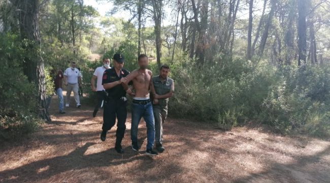 Manavgat'ta ormanı yakarken yakalanan zanlı tutuklandı