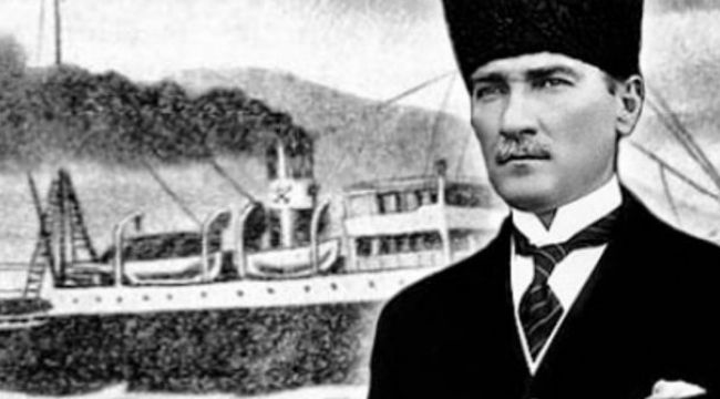 Atatürk'e temsili karşılama 