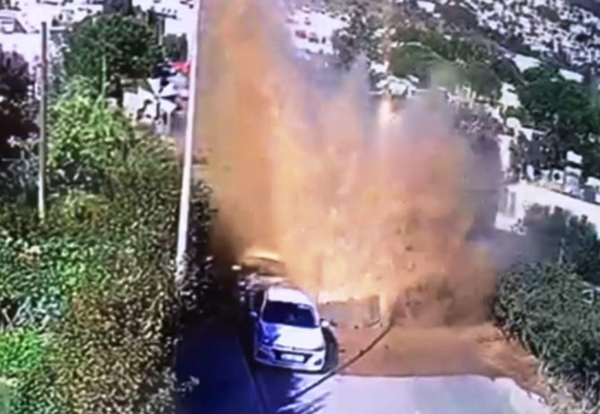 Ana su hattı bomba gibi patladı