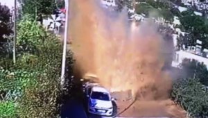 Ana su hattı bomba gibi patladı