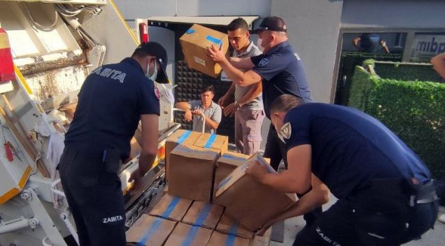 Bodrum'da 1 ton tarihi geçmiş gıda imha edildi