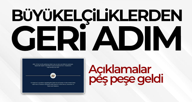 Büyükelçiliklerden, Kavala açıklamasında geri adım