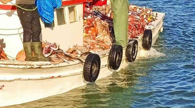 Çanakkale Boğazı'nda 15 bin lüfer yakaladılar
