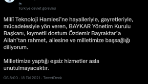 Cumhurbaşkanı Erdoğan'dan taziye 