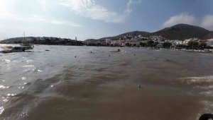 Datça'da batan tekne kurtarılamadı