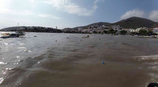 Datça'da batan tekne kurtarılamadı