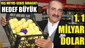 Ege'de meyve-sebze ihracatı hedefi, 1 milyar 100 milyon dolar
