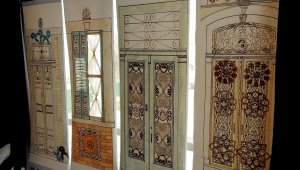 Germiyan'ın kapı ve pencereleri sergiye esin oldu