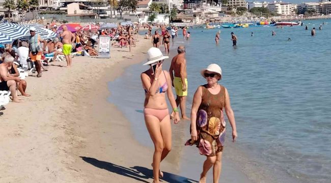 Görüntüler yazı aratmadı, sıcağı gören denize koştu