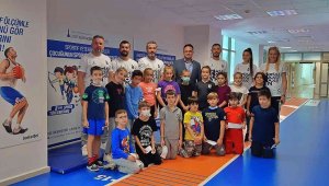 Çocukların sportif yetenekleri ölçülüyor
