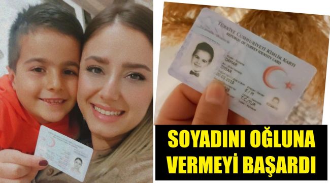 İzmirli Esra, kendi soyadını oğluna verdi