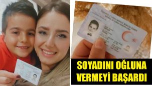 İzmirli Esra, kendi soyadını oğluna verdi