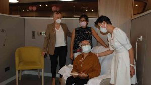 Kanser savaşçılarından hastalara moral