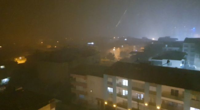 Nazilli'de 10 dakikalık dolu çilesi