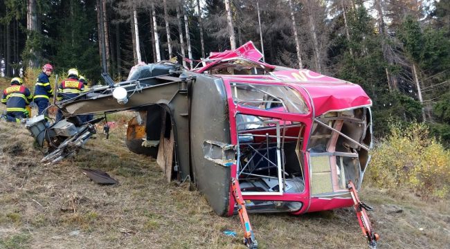 Teleferik kabini 30 metreden yere çakıldı: 1 ölü