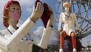 Ucube heykeller kaldırıldı!