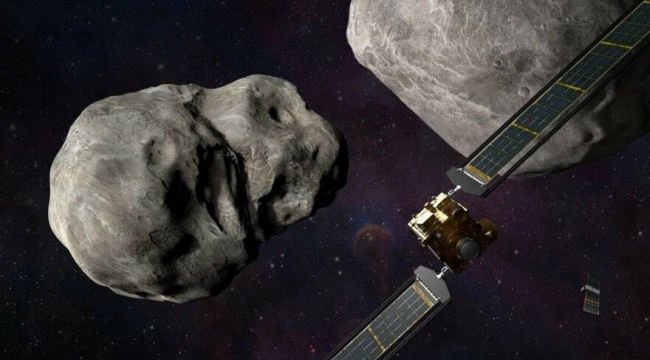 Asteroit ve uyduyu çarpıştıracaklar