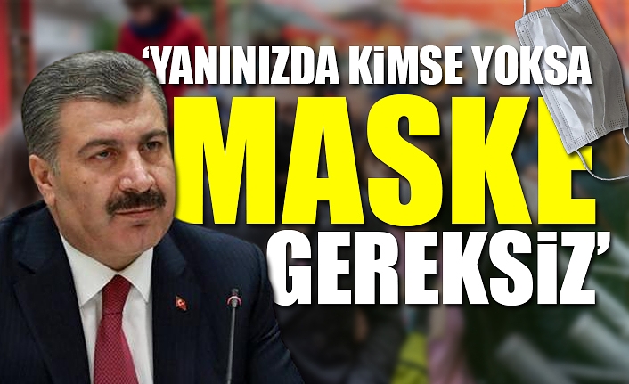 Bakan Koca'dan maske açıklaması