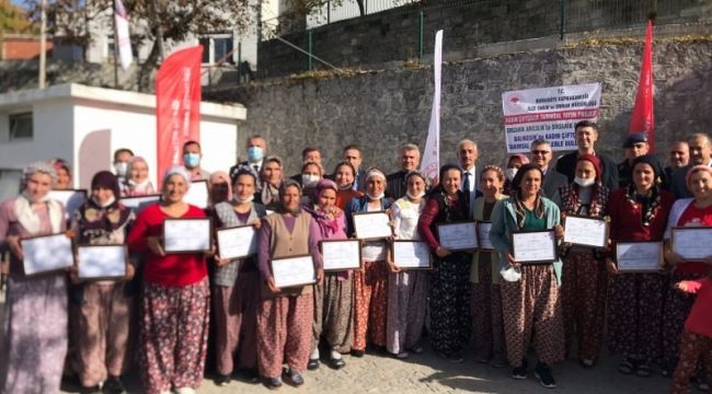 Balıkesir'de 39 kadına organik arıcılık sertifikası