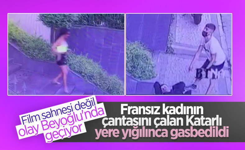 Çanta çalan hırsızı, başka hırsız gaspetti