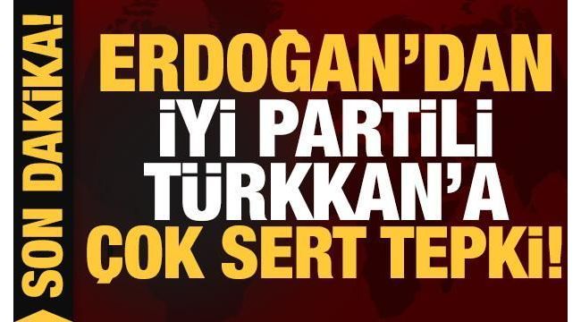 Cumhurbaşkanı Erdoğan'dan İYİ Parti'li Türkkan'a tepki