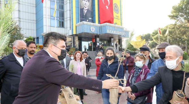 Daha yeşil Buca için Belediye'den vatandaşlara 3 bin fidan