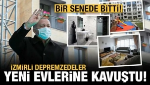 Depremzedeler konutlarına kavuştu