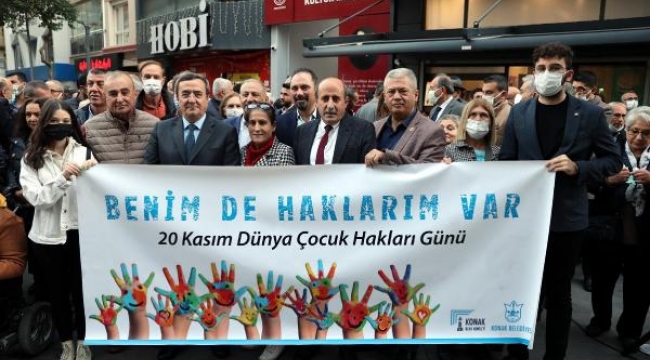 Dünya Çocuk Hakları Konak'ta savunuldu