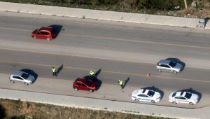 Havadan trafik denetiminde 7 sürücüye ceza