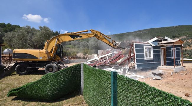 Hobi bahçelerinde yıkım başladı