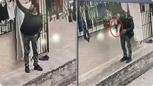 İç çamaşırı çalan sapık güvenlik kamerasında