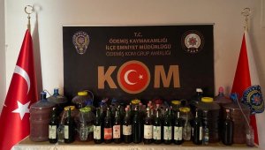 İzmir'de sahte içki operasyonu