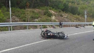 Manisa'da motosiklet kazası: 1 yaralı