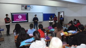 Öğrencilere KADES uygulaması anlatıldı