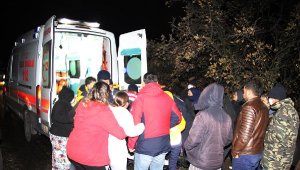 Traktörüyle uçuruma yuvarlandı