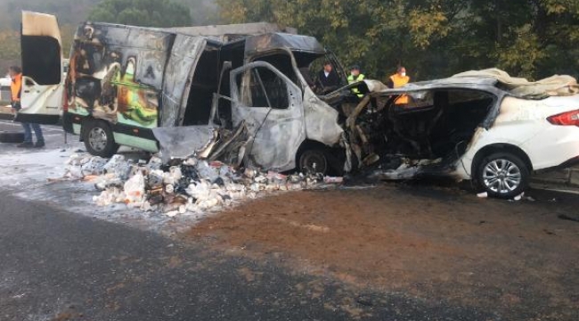 Uzman çavuş, yanan otomobilinde can verdi