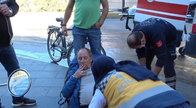 Yaralı Alman turist purosunu içmeye devam etti