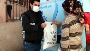 1500 aileye gıda, 250 aileye de kömür yardımı yapıldı..