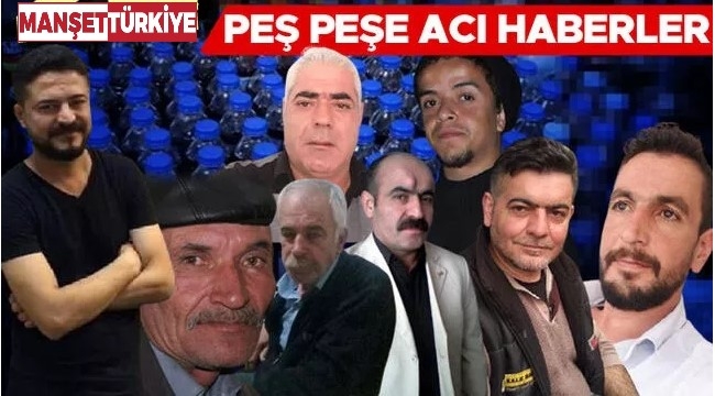 8 kentte 24 kişi sahte rakıdan peş peşe öldü!