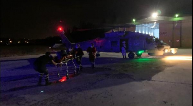 Adada rahatsızlandı, helikopterle hastaneye götürüldü