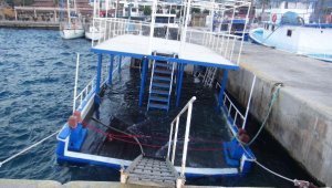 Ahşap tekne battı; sahibine 40 bin lira ceza kesildi