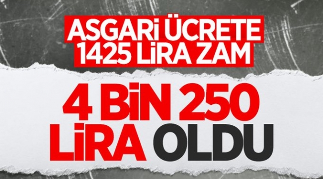 Asgari ücreti açıklandı: Yüzde 50 zam