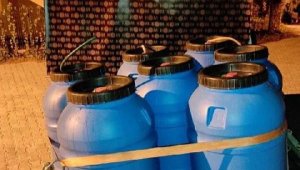  Bağ evinde 1 ton sahte içki ele geçirildi