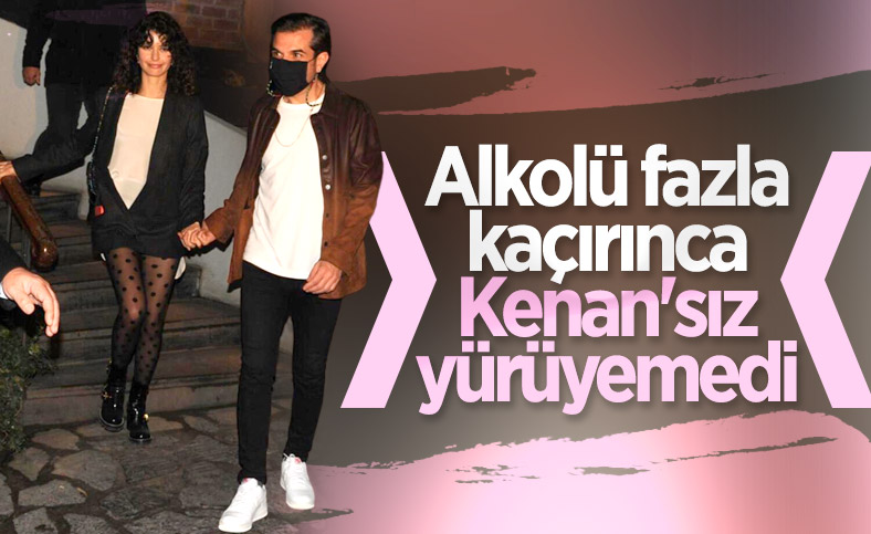 Beren Saat alkolü fazla kaçırınca zor yürüdü