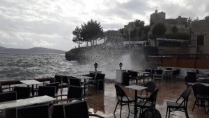 Bodrum'da fırtına etkili oldu