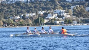 Bodrum'da kürek yarışı heyecanı