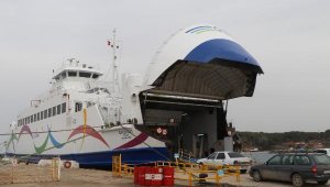 Çanakkale'de adalara yarınki bazı feribot seferleri iptal edildi