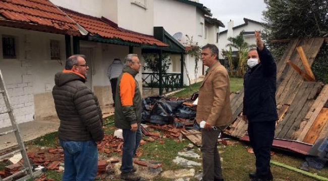 Çeşme'de hortum paniği...