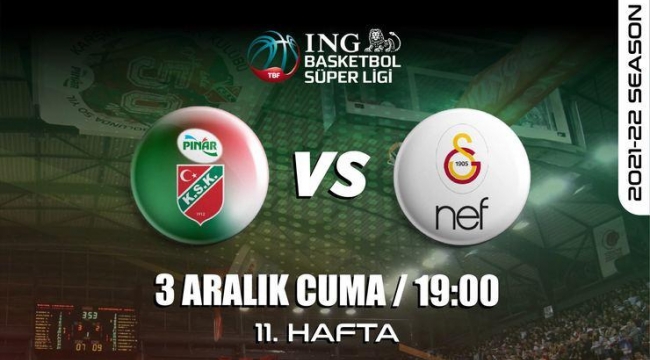 Galatasaray, Pınar Karşıyaka'ya konuk oluyor