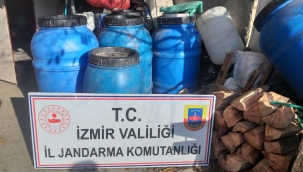 Jandarma binlerce litre bandrolsüz şarap elegeçirdi 